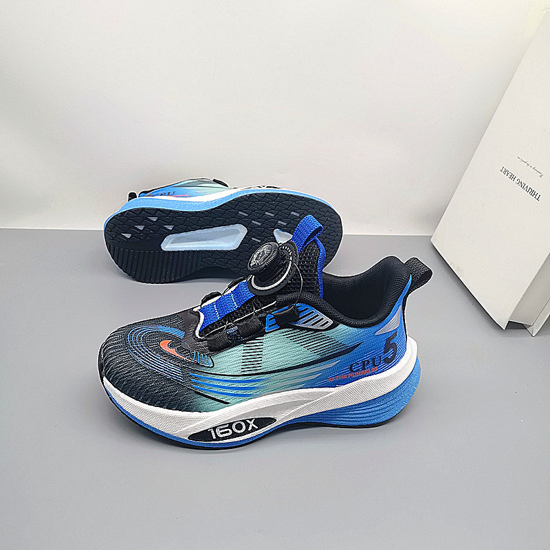 Boys Autumn Double Net 32-37 yardas 2025 nuevos zapatos para niños transpirables zapatos de papá para niños grandes zapatos deportivos zapatos para hombres