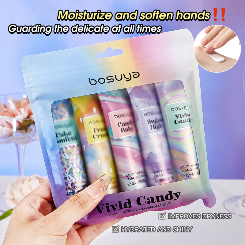 BOSUYA フレグランスハンドクリームの国境を越えた特別供給 保湿と保湿 Amazonの人気ハンドクリームセット 5袋|undefined