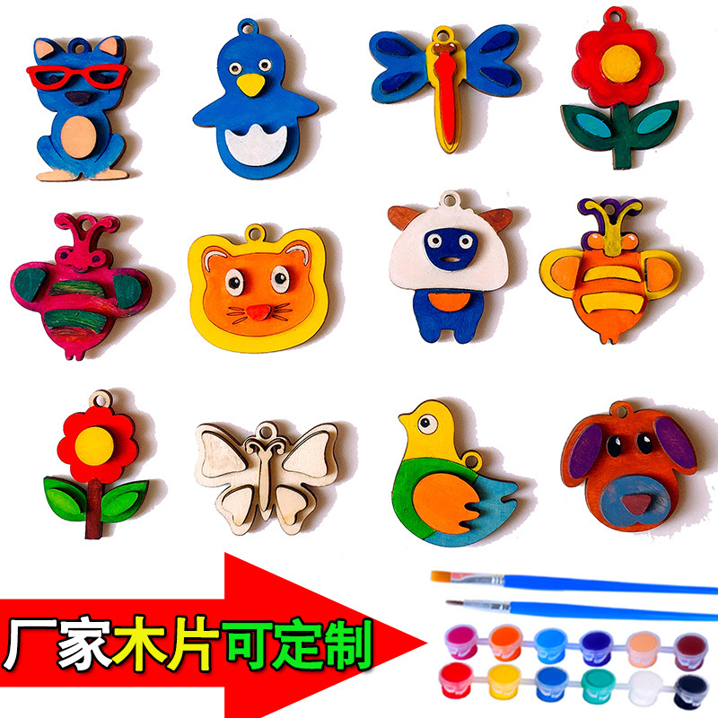 Imanes de Refrigerador Magnéticos, Manualidades para Niños, Regalos de Pintura Hechos a Mano, Imanes de Refrigerador de Madera Estéreo Magnéticos Suaves, Imán de Madera