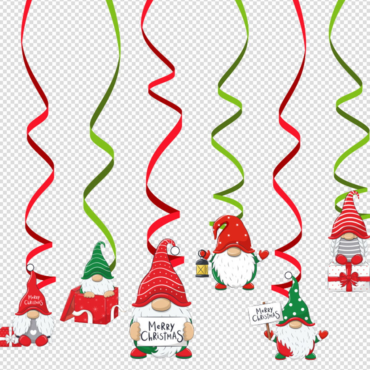 Navidad copo de nieve tire bandera muñeco nieve ELK campana espiral adornos traje fiesta decoración suministros personalización al por mayor