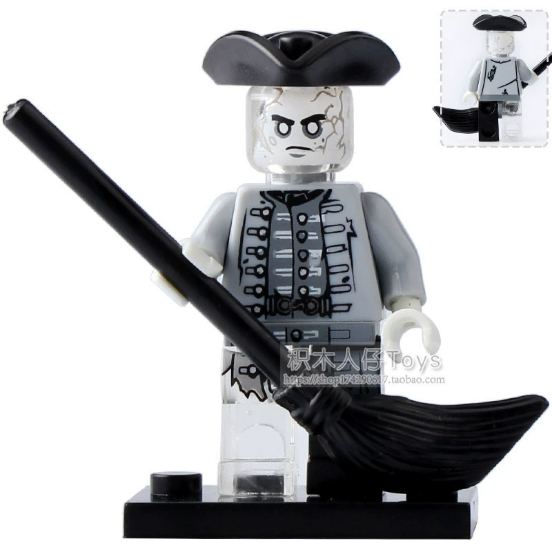 Пираты Карибского моря Дэвид Джонс Джек Элиза Baying KSZ515 518 Совместимо с Lego