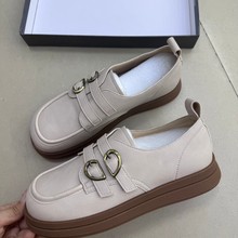 温州鞋清仓真皮2025春秋款复古真皮单鞋女实体直播摆摊货源批发