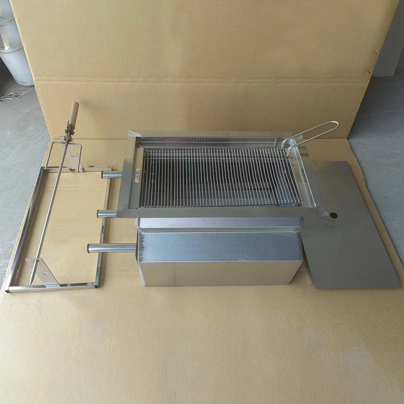 Customized Stainless Steel Lamb Leg Heating Stove Charcoal Smokeless Insulation Stove Commercial Grill Multifunctional Barbecue Grill Fish Grill
