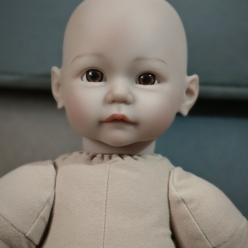 Muñeca desnuda con cuerpo de tela de 50 cm