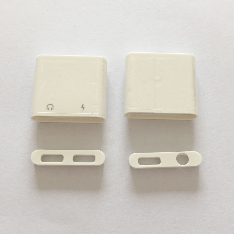 USB音频转接线外壳  DC3.5分线器转接外壳转换器