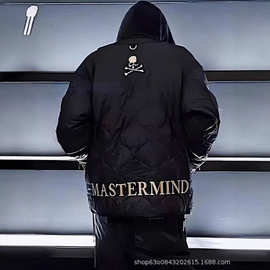 高品质MasterMind Japan MMJ 高街骷髅刺绣日系棉服外套男女同款
