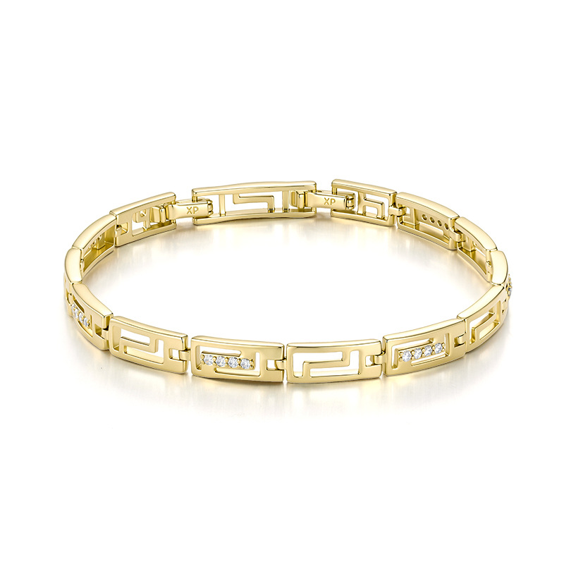 Pulsera con Diseño de Gran Muralla de Aleación Calada