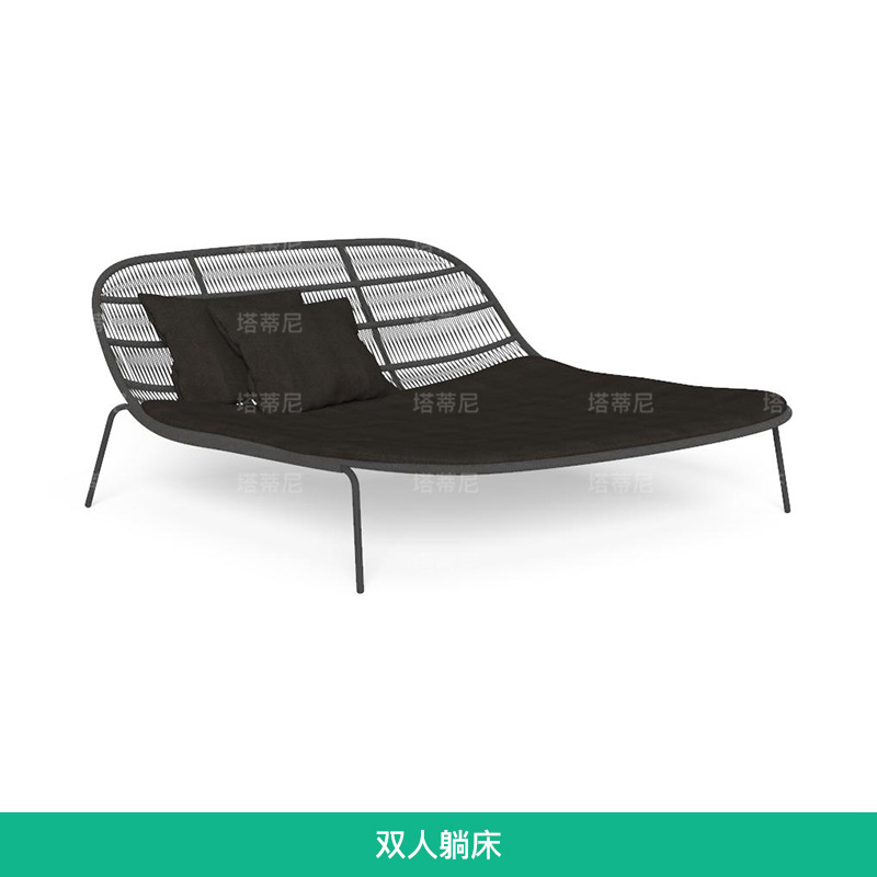 Sofá de exterior para ocio, sillón de jardín moderno y sencillo, diseño de protección solar para una sola persona, muebles de exterior de ratán. image 16