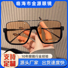 加工定制墨镜女款高级感复古太阳镜男女通用防晒方框显脸小太阳镜