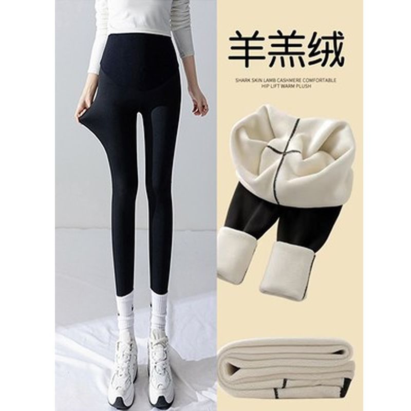 블랙 [두꺼운 벨벳] 바지