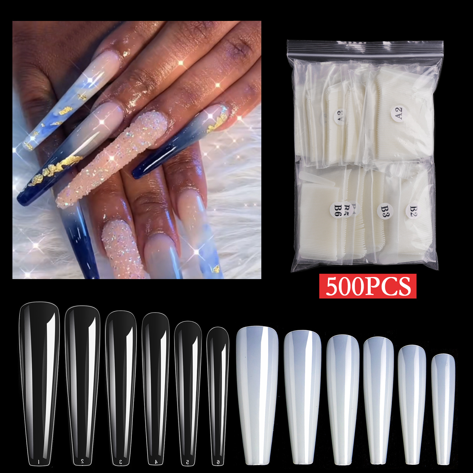 Mode Géométrique Abs Ongles Correctifs Nail Fournitures display picture 1