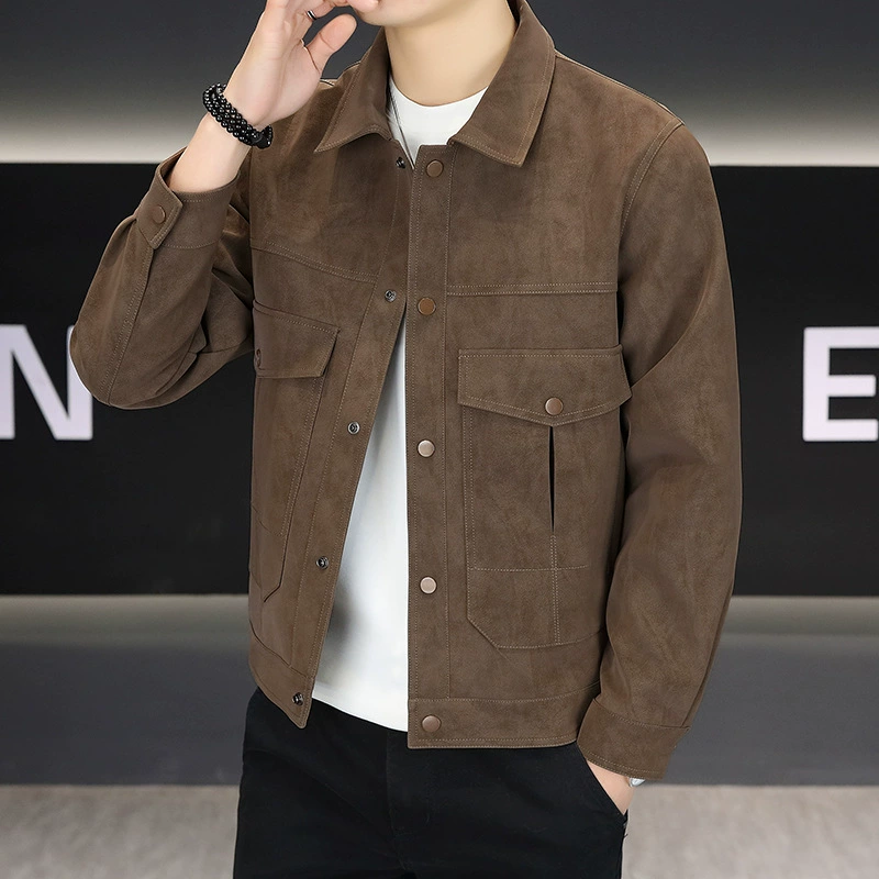 Высококачественная трансграничная наружная может быть открыта с отворотом куртка мужская живая спортивная повседневная куртка красивая мужская волна