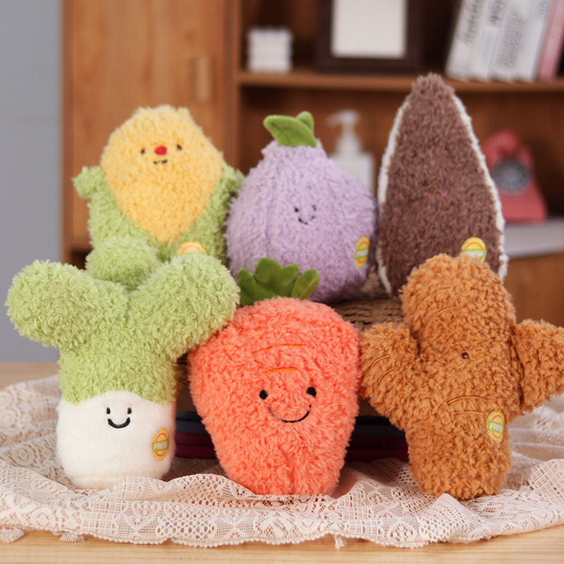 Muñecas de ocho pulgadas de simulación de muñecas de verduras muñecas de peluche muñecas de frutas pequeñas muñecas de boda arrojar regalos muñecas