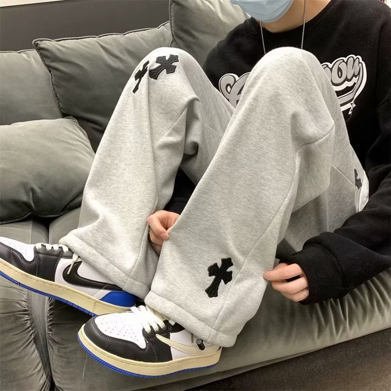 2023 primavera y otoño sueltos pantalones casuales pantalones cortos de los hombres de moda Pantalones rectos nueva llegada para hombres