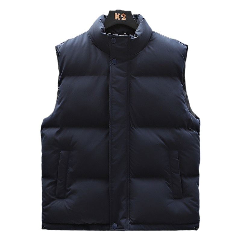 Cotton Vest for Men, Autumn and Winter Trendy Brand, Large Size Casual down Cotton Jacket, Youth Vest, Custom Logo