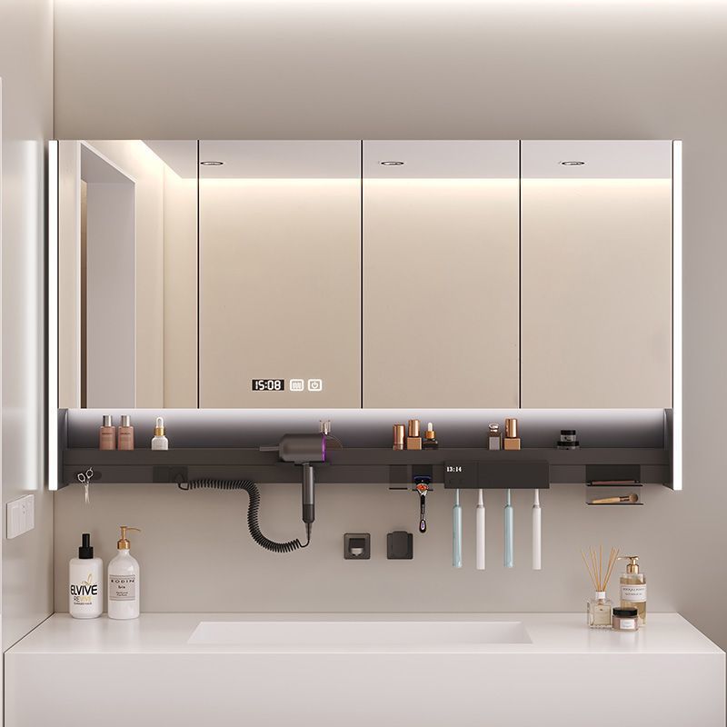 Wall-Mounted Smart Bathroom Mirror Cabinet Multi-Functional Separate Bathroom Disinfection Mirror Cabinet Bathroom Wall-Mounted Integrated Bathroom Cabinet