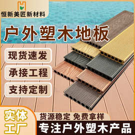 塑木地板厂家 根据客户样品图纸提供加工定制业务 公园用木塑地板
