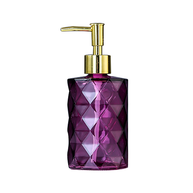 350ml botella desinfectante para manos de color dispensador de jabón de vidrio botella de loción champú europeo Gel de ducha sub-botella vacía