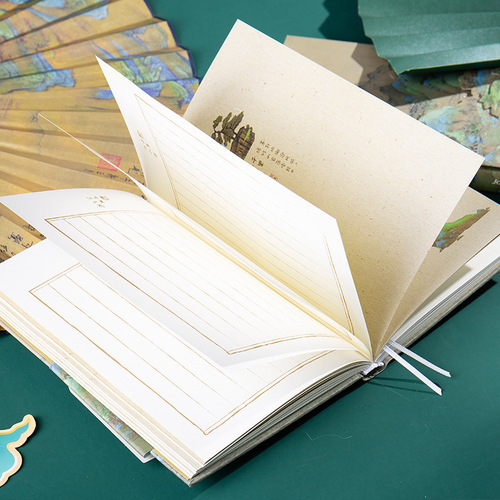 Painting trace notebook, executioner's account book, museum simple Qianli Jiangshan Forbidden City ancient style cultural and creative diary ins