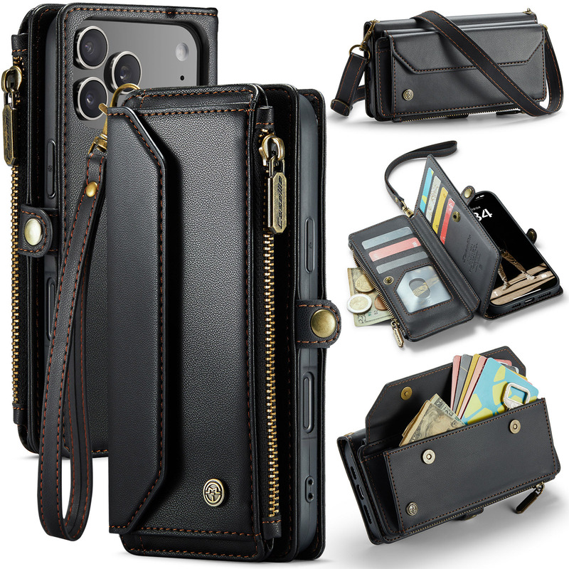 Suitable for New Iphone17 Mobile Phone Leather Case Apple 16Plus Mobile Phone Case Samsung S25Fe Flip Protective Case