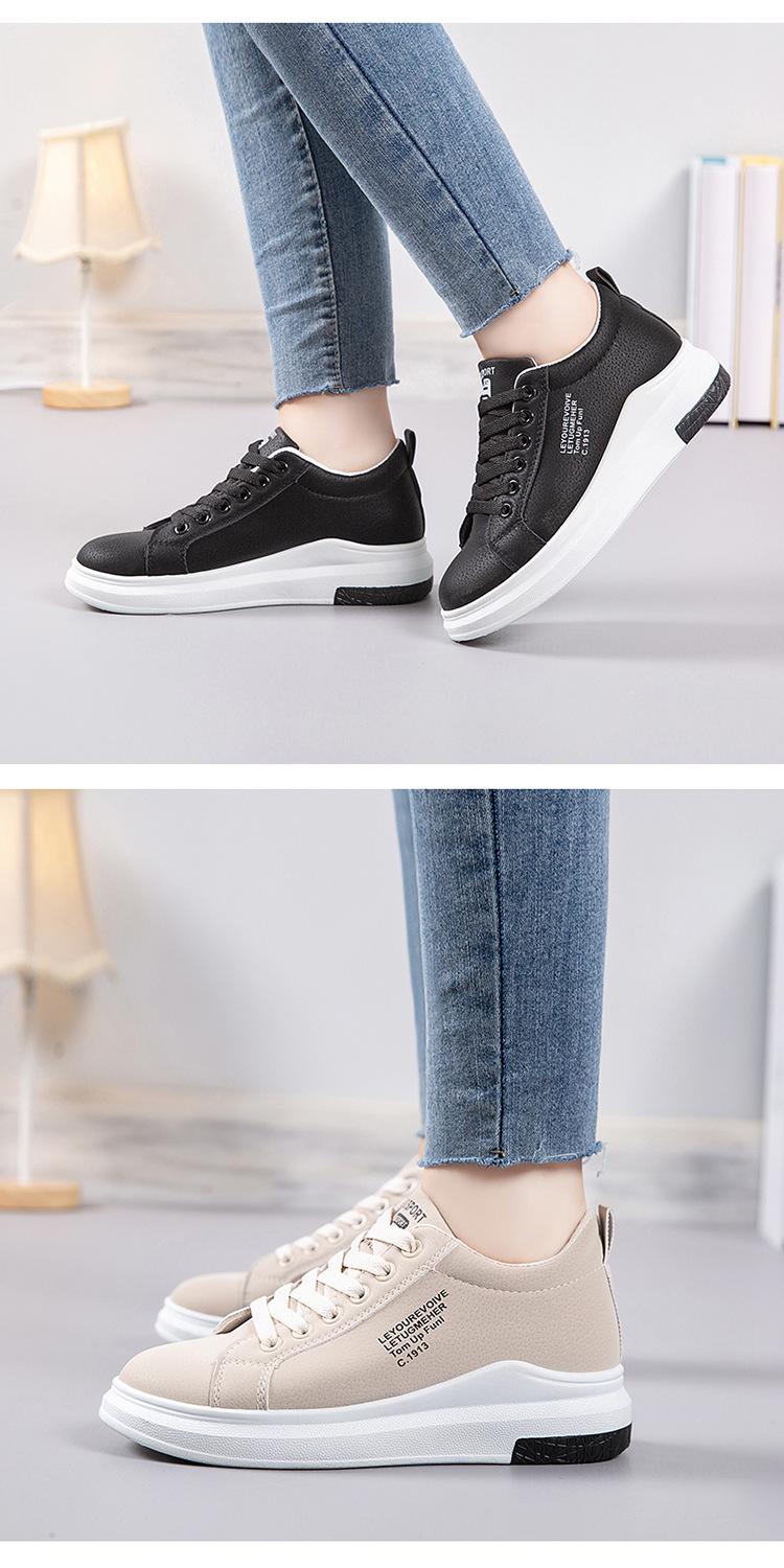 Women's Casual Vacation Color Block Round Toe Skate Shoes display picture 2