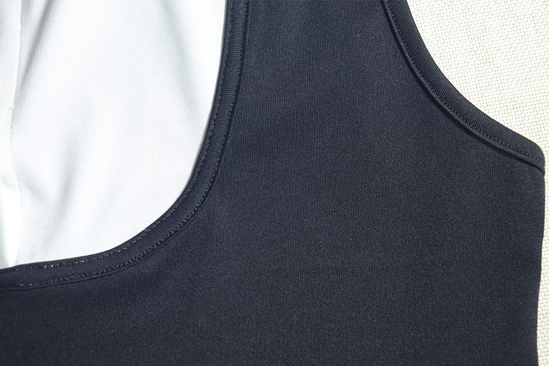 Autumn Women Clothing Fashionable Elegant Faux Two Piece Solid Color Hip Sleeveless round Neck Short Dress 12 Autumn Women Clothing Fashionable Elegant Faux Two Piece Solid Color Hip Sleeveless round Neck Short Dress