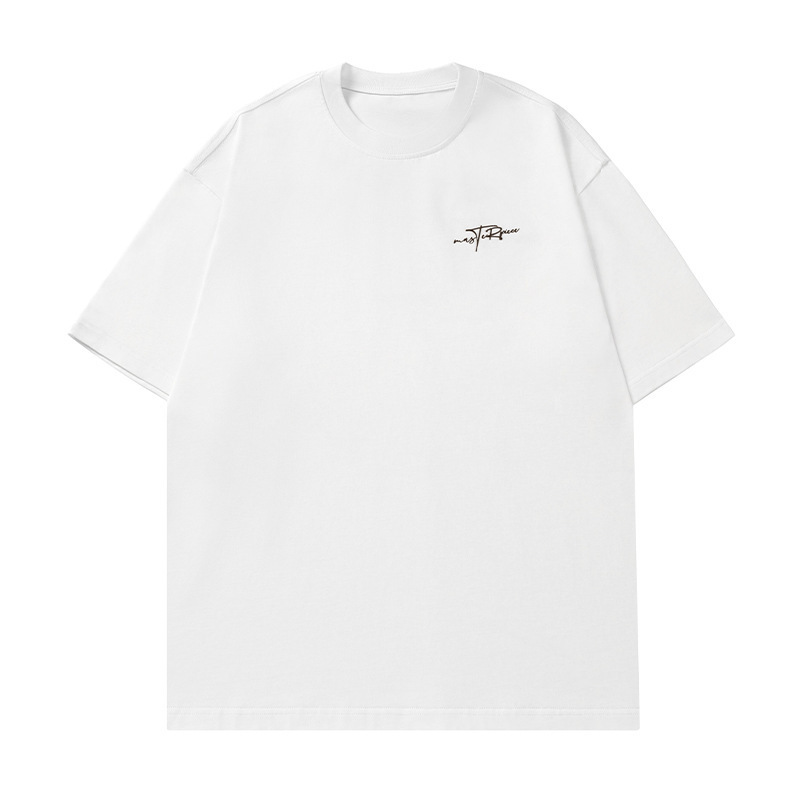 アメリカンレタープリント純綿半袖Tシャツメンズ夏新作Tシャツ日本製ゆったりトレンドブランドカップル半袖q|undefined