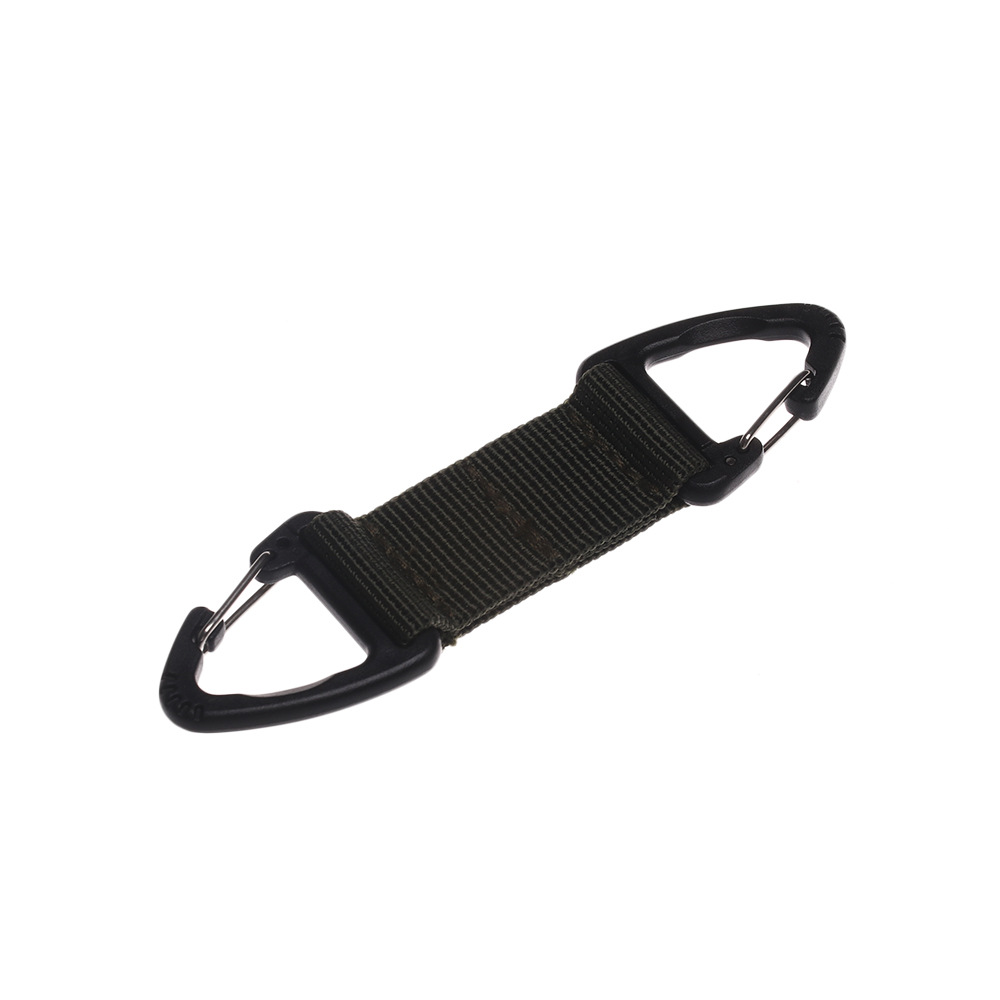 Military enthusiast bag supplies accessories multi-functional carabiner D-ring keychain backpack buckle strap