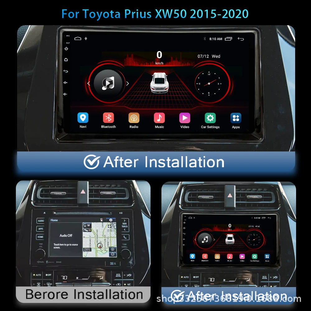 Подходит для Toyota Prius 4-го поколения XW5015-20 оригинальная автомобильная протоколь навигация CarPlay