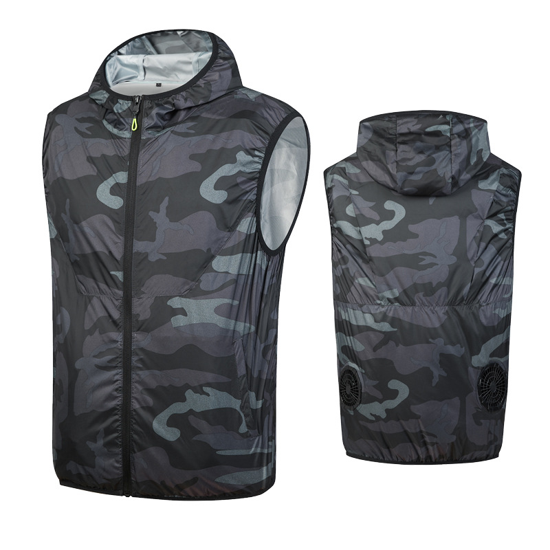 Transfronterizo de verano de refrigeración de aire acondicionado ropa chaleco Protección Laboral trabajo refrigeración ventilador ropa protección solar protección DE VERANO ropa de trabajo al aire libre