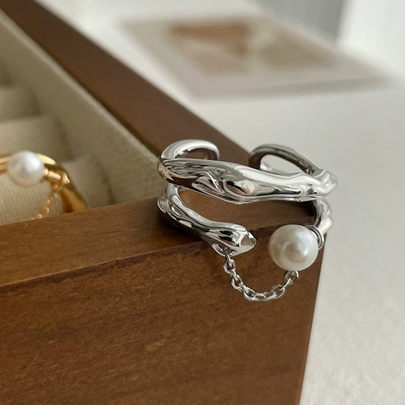 Accessory, nail decoration, small design ring, elastic strap, high-quality style, simple and elegant design