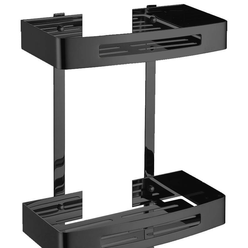 Estante de Baño de Acero Inoxidable, Estante Esquinero Triangular para Baño, Estante de Acero para Lavabo de Una o Dos Capas