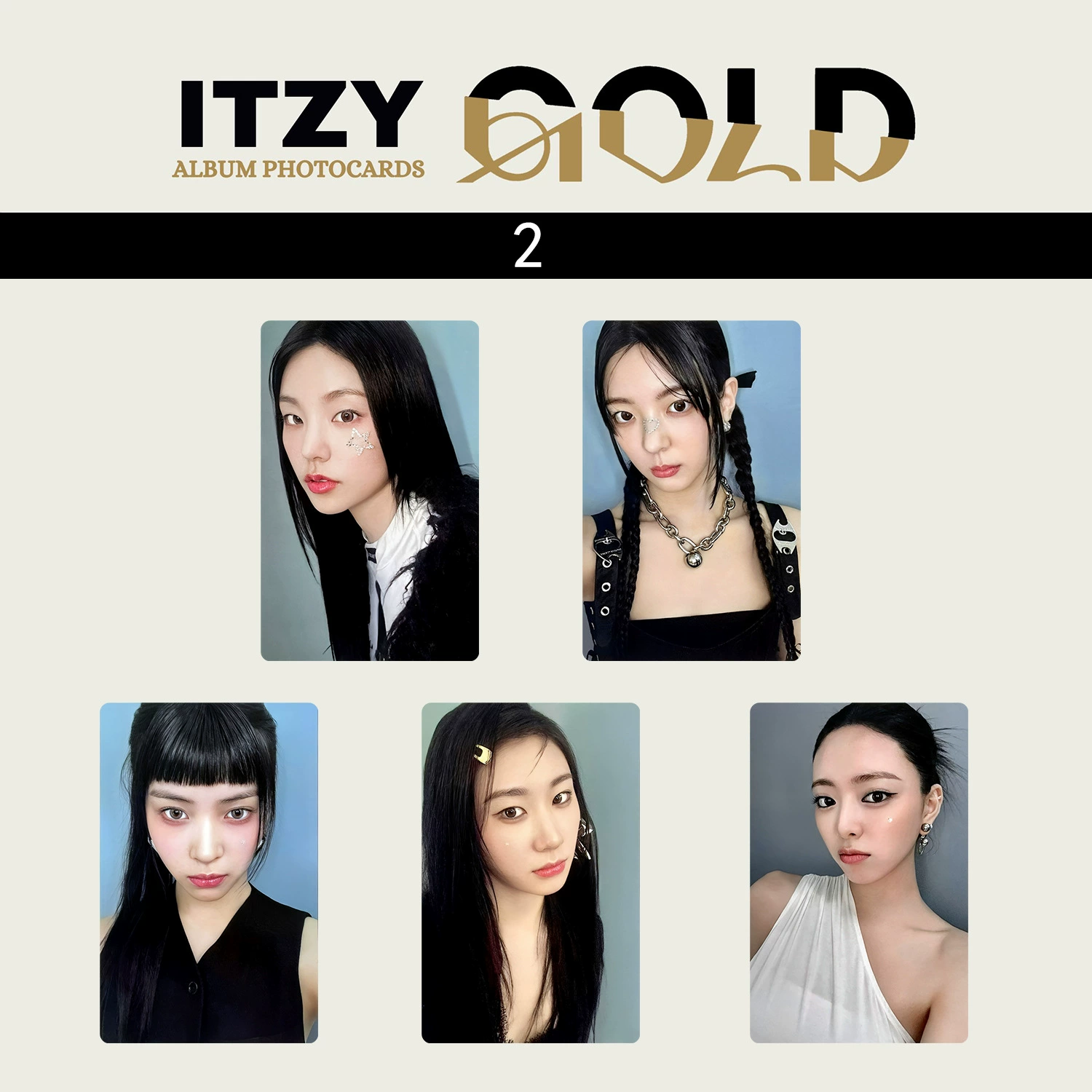 Девятый мини-альбом ITZY «Gold» специальная карта, маленькая карта, Хуан Лижи, Хуан Лижень