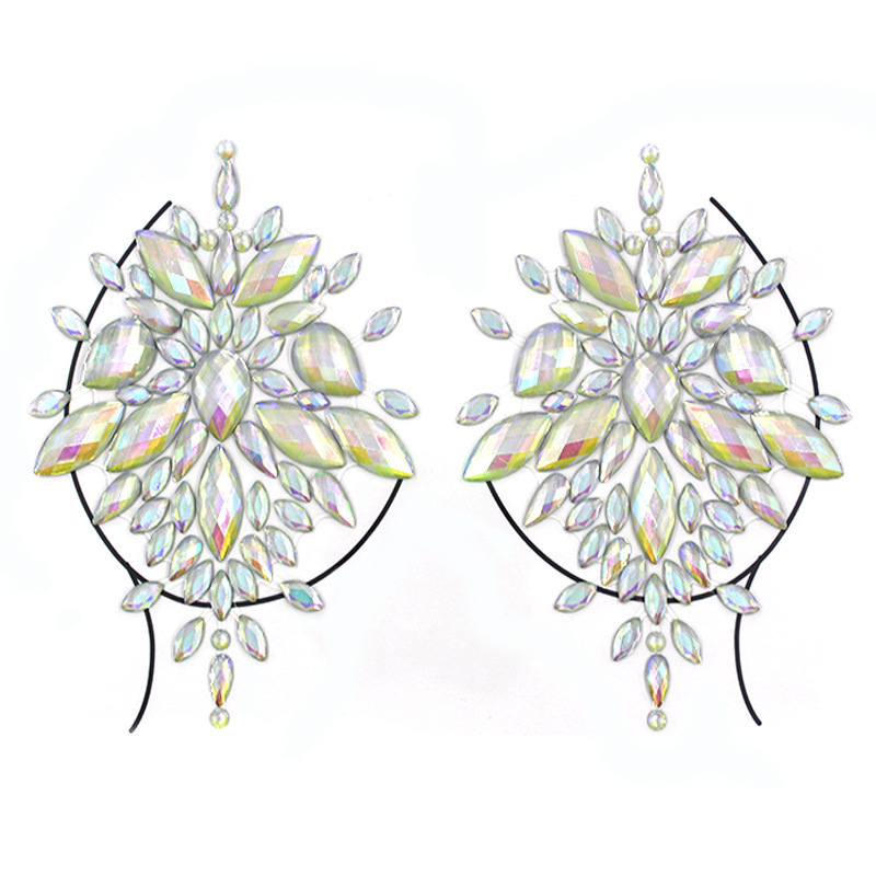 万圣节贴纸夜光纹身贴  夜光 脸贴闪光纸 钻石乳贴工艺品创意贴钻