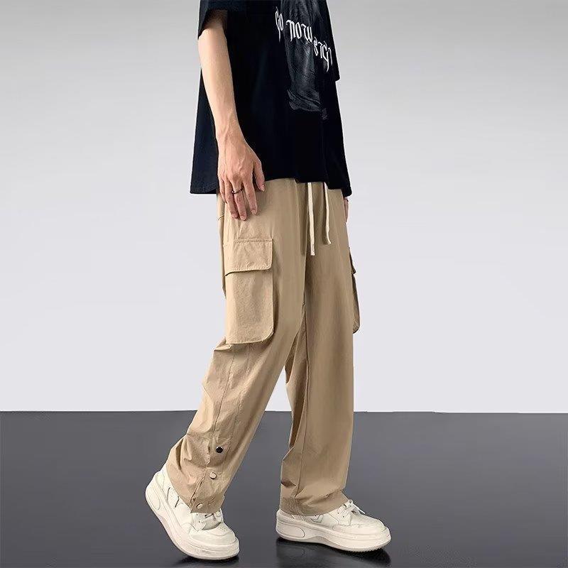 Factory Direct supply American men's summer thin functional overalls fashion brand outdoor hiking pants straight landing umbrella pants