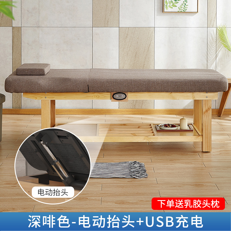 Cama de belleza de madera maciza salón de belleza masaje especial cama de fisioterapia medicina tradicional china cama de masaje tatuaje bordado cama oreja recogiendo cama eléctrica
