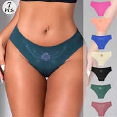 外国貿易下着シームレスな女性の新しいスタイル快適で通気性のあるクールなマルチカラーヒップカバーヨーロッパとアメリカのプリントシームレスな女性のブリーフ