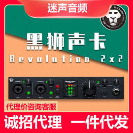 BlackLion黑狮2X2电脑外置USB专业声卡录音棚唱歌直播配音有声书