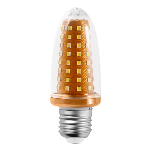 LED golden light bulb household full-spectrum lighting high-visibility eye-protection corn lamp 20W three-color light E27 screw bulb