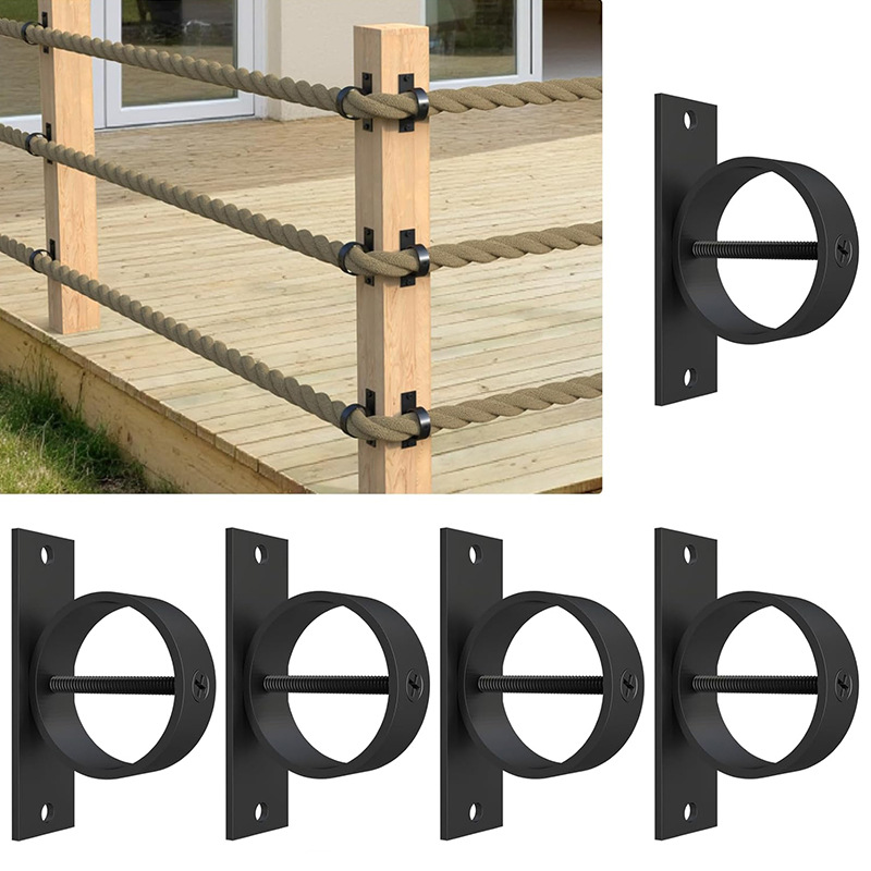 304 Stainless Steel Rope Clamp Rope Fence Bracket Decorative Ring…