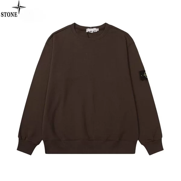 New autumn and winter cross-border hooded zip-up jacket STONE Compass Stone Badge long-sleeve island round-neck sweatshirt