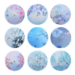 Factory direct wholesale oil paper umbrella ceiling decorative umbrella women's antique craft umbrella dance Hanfu Chinese style silk umbrella