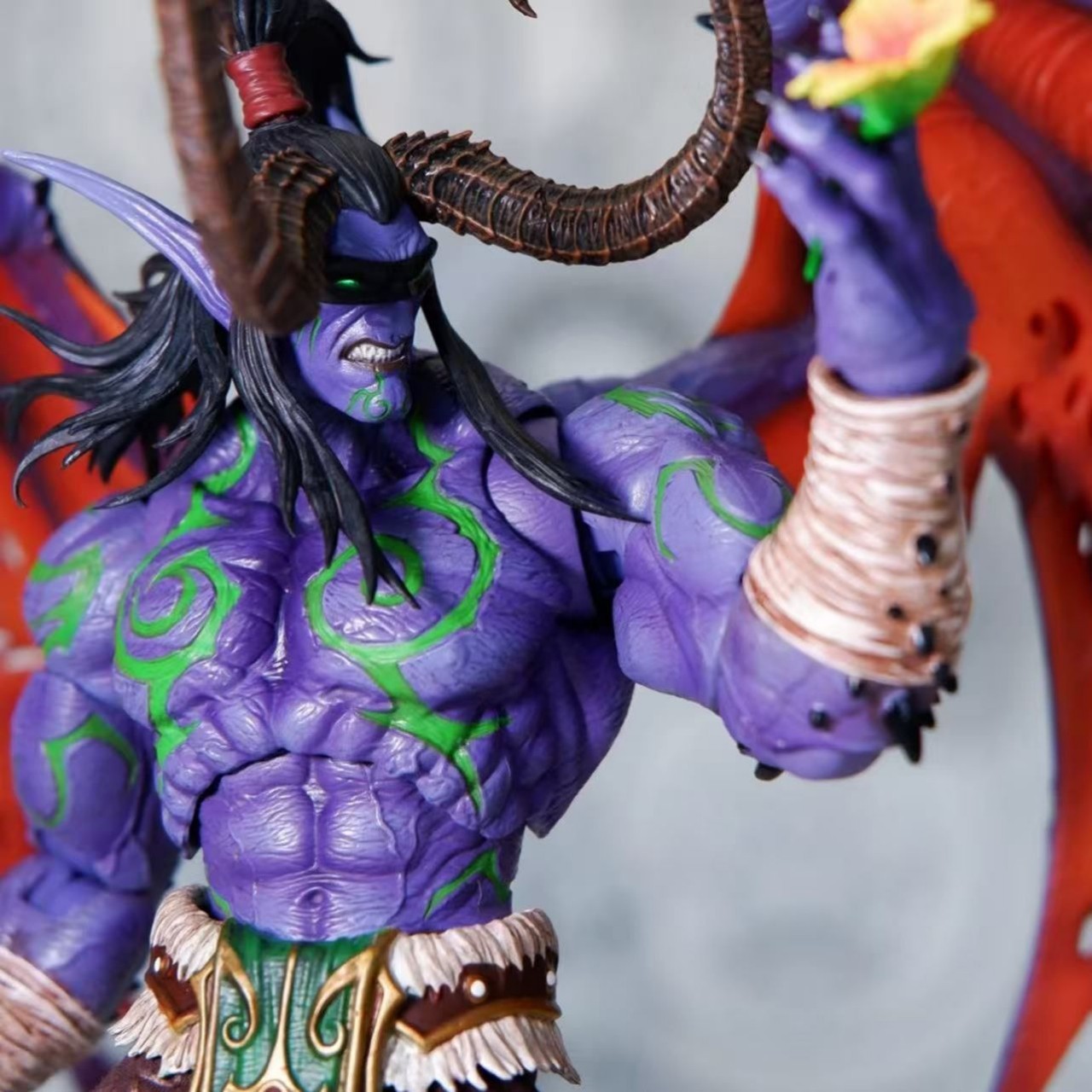 魔兽世界 恶魔猎手伊利丹·怒风手办摆件模型旗舰品质-阿里巴巴