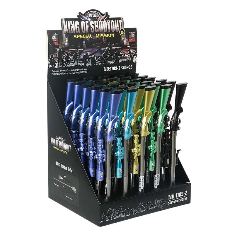 Personalizado creativo 98K pollo francotirador gel pluma estudiante negro Jesús supervivencia arma pluma