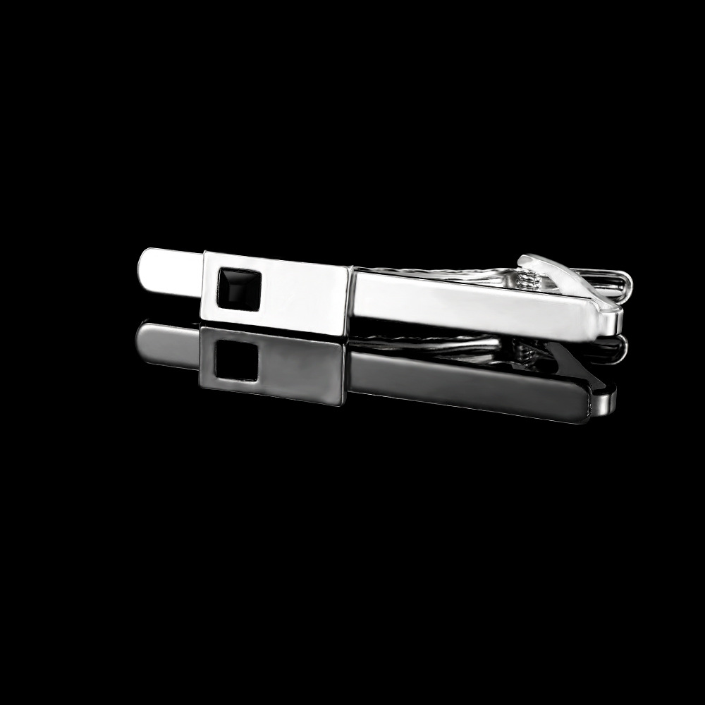 light luxury crystal zircon tie clip tie accessories diamond cufflinks men and women business cuff nails tie clip set_voghion.com