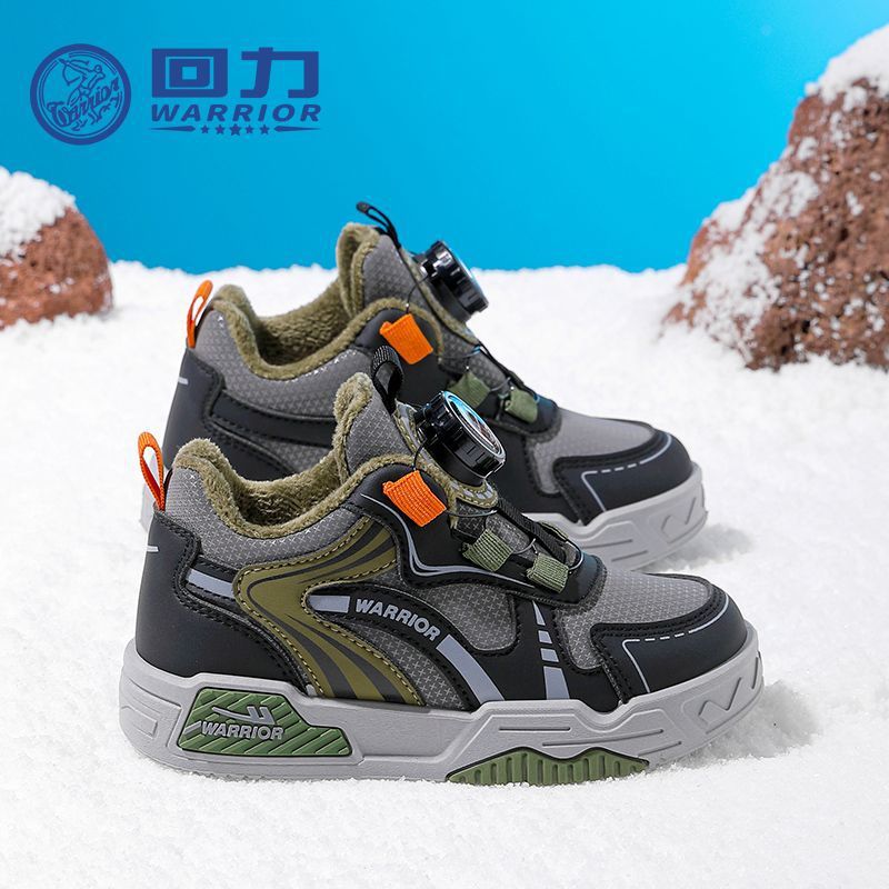 Zapatos infantiles de invierno nuevo 2025 zapatos de algodón para niños con zapatos de lana para niñas zapatos casuales calentadores