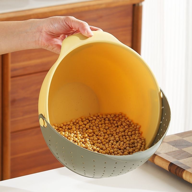 多機能の米のとぎ器の野菜の果物のかごは水を切って野菜のかごの家庭の台所を洗って米のたらいの神器の卸売りを洗います|undefined