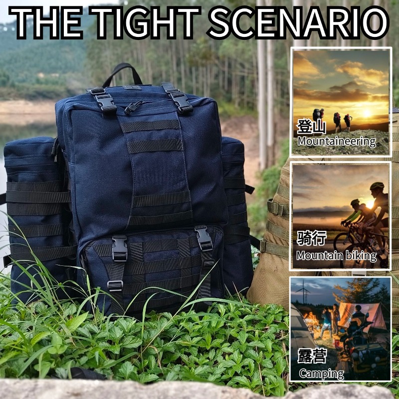 Deportes al aire libre personalizados bolsa de senderismo de escalada de gran capacidad bolsa de combate multifuncional mochila táctica resistente al desgaste para hombres