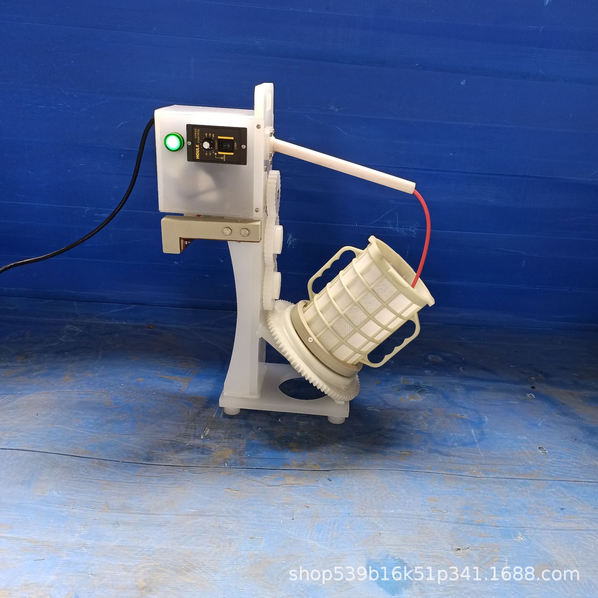 手提开敞口直圆边斜跨式0.3mm网孔试实验电化镀滚桶筒笼篮框镀机