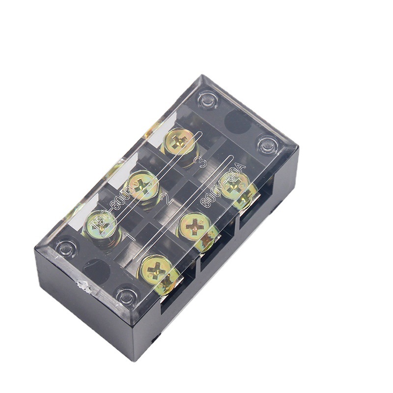 乐瑶电气TBC接线端子 TB603 铁接线排 固定式端子 导轨端子